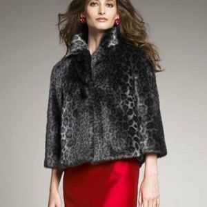 Kate Spade Black Leopard Print Jacket